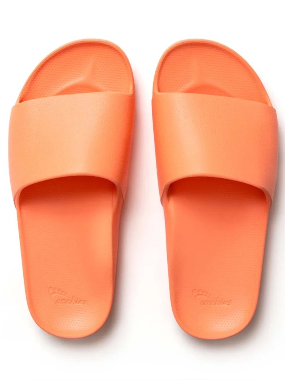 Archie’s Arch Support Slides in peach women’s size 7